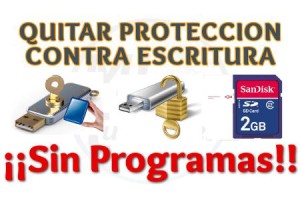 Imagen de Quitar protección contra escritura de disco duro y memorias extraibles